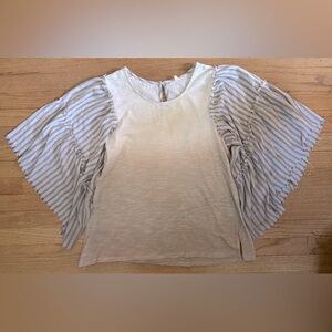 Boho Flowy Sleeve Ombré Top